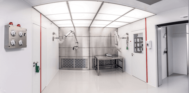 Punktutsug i laboratoriemiljö